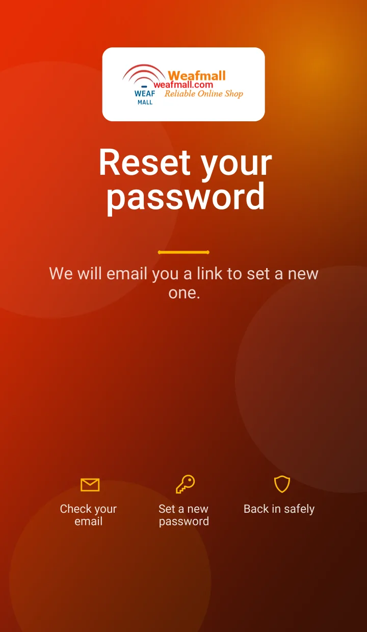 Forgot Password Page Image