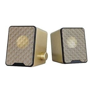 Computer Speakers – USB External Speakers – Gold