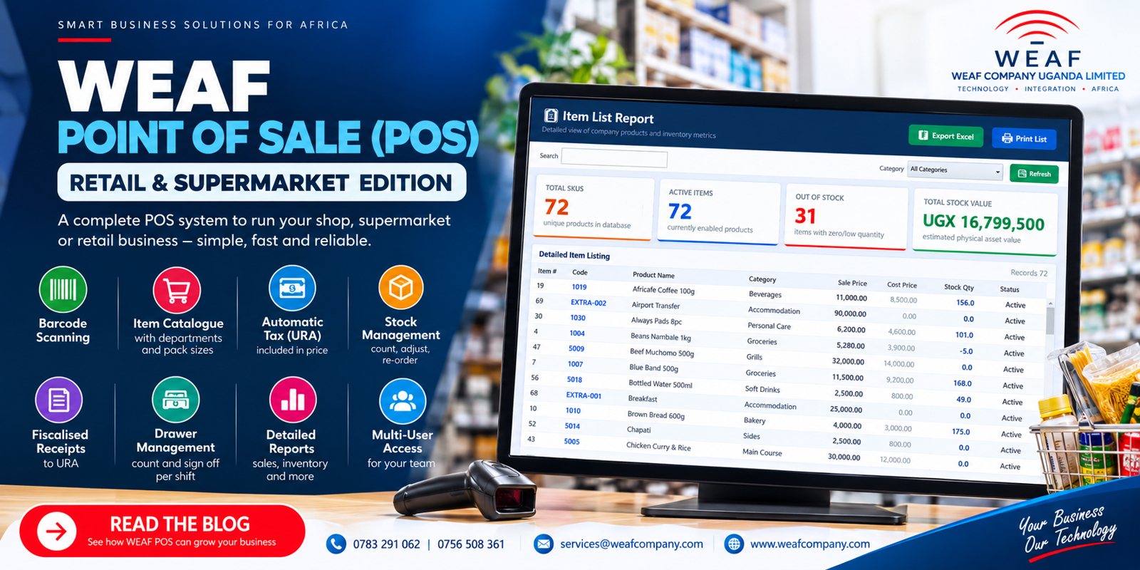 WEAF POS Retail and Supermarket Edition