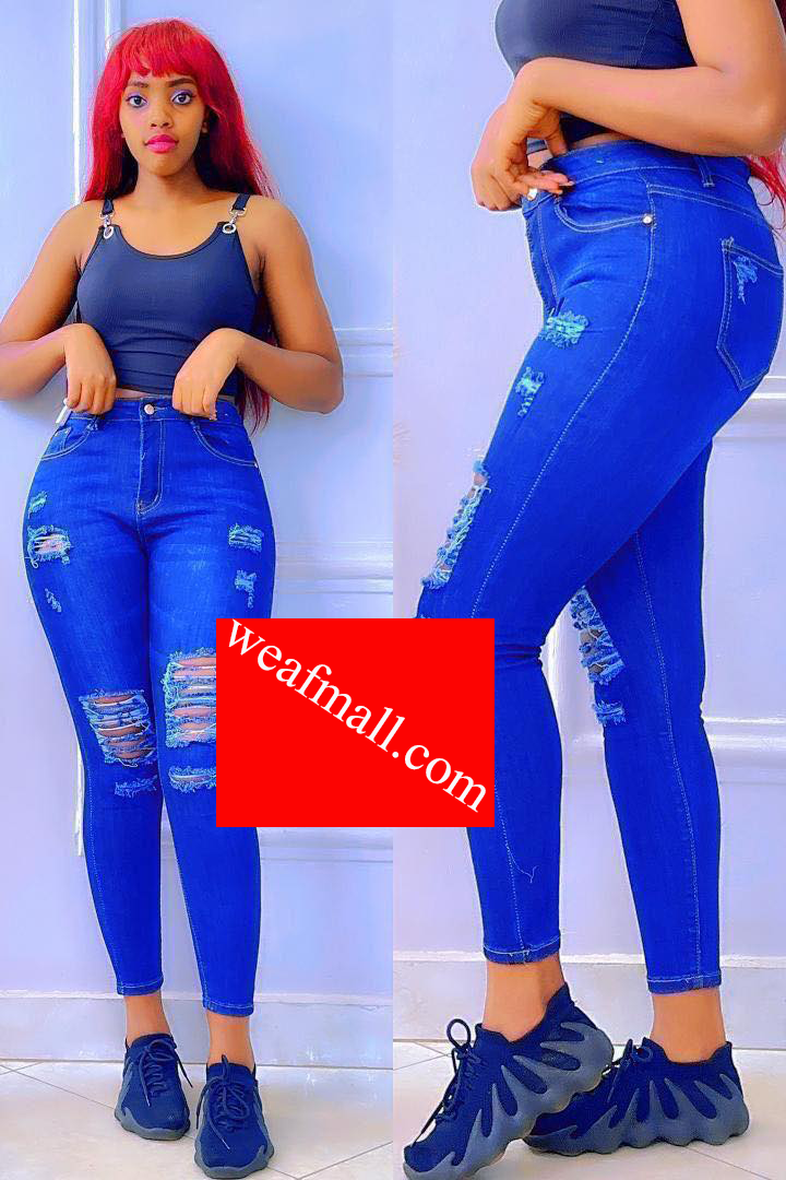 Women's High-Quality Original Jeans Trousers - Blue