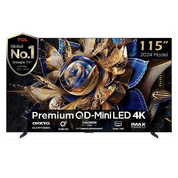 TCL 115 inch 4K Premium QD-Mini LED HDR Google TV | 115X955-MAX (2025 Model)