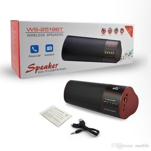 Wster 2519BT Portable Wireless Speaker -Black