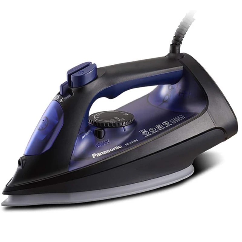 Panasonic Steam Iron 2400W Big Ceramic Soleplate Ergonomic Design Anti Drip | NIU550CATH