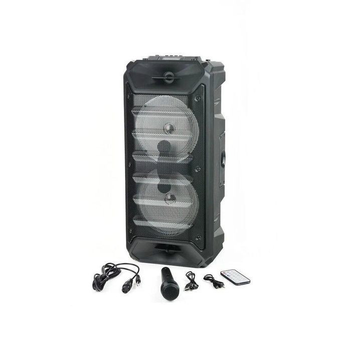 Generic Super Bass Outdoor Rechargeable Speaker, Microphone-Black