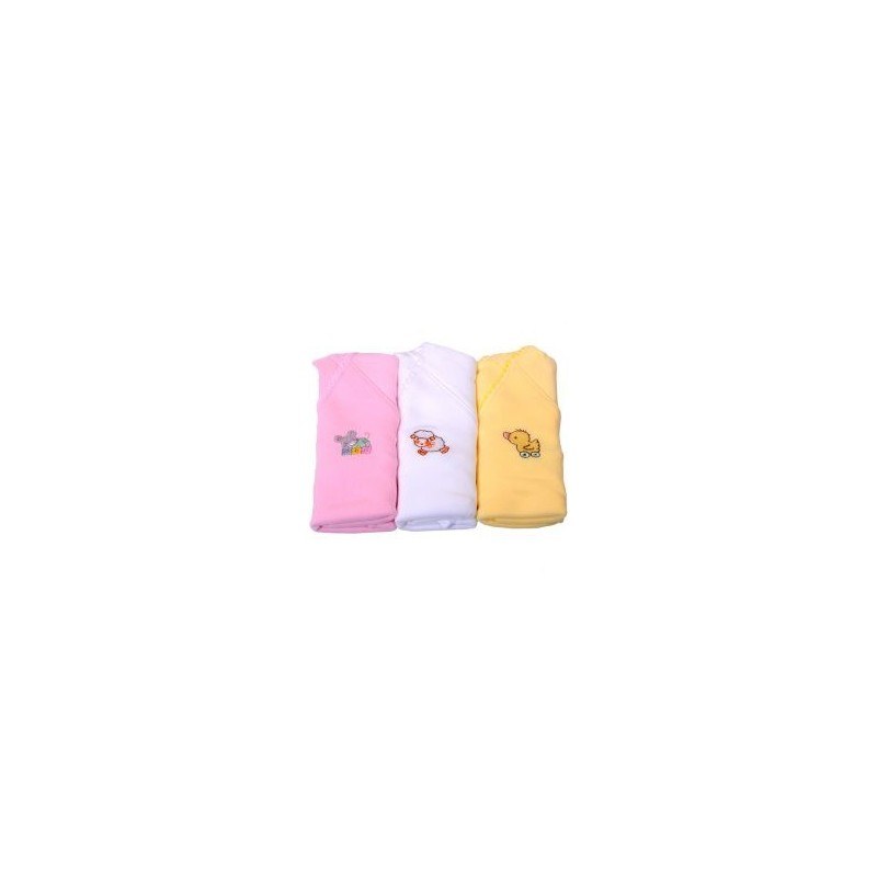 Baby 3 Piece T-Shirt Set – Pink, White and Yellow