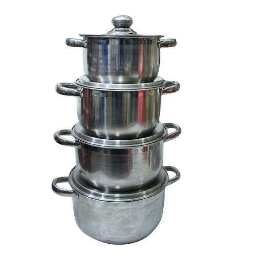 Generic Cooking and Serving Dishes, 4 pcs - Silver