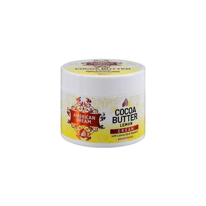 American Dream Cocoa Butter Lemon Brightening Cream With Lemon Oil & Vitamin E 500ml