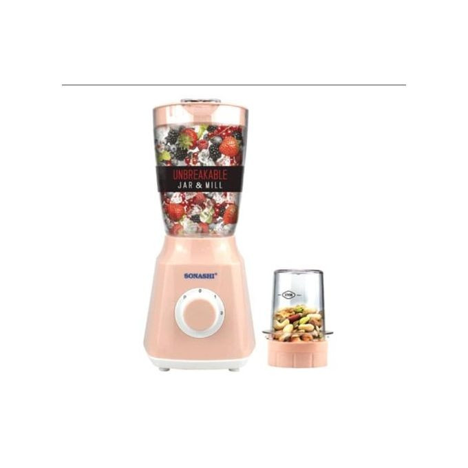 Sonashi 2 IN 1 Blender 1.5L SB-153N Sonashi Blender  - Peach