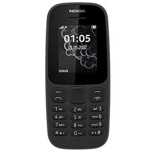 Nokia 105 1.77” Dual Sim FM Radio Torch Light 800MAH – Black