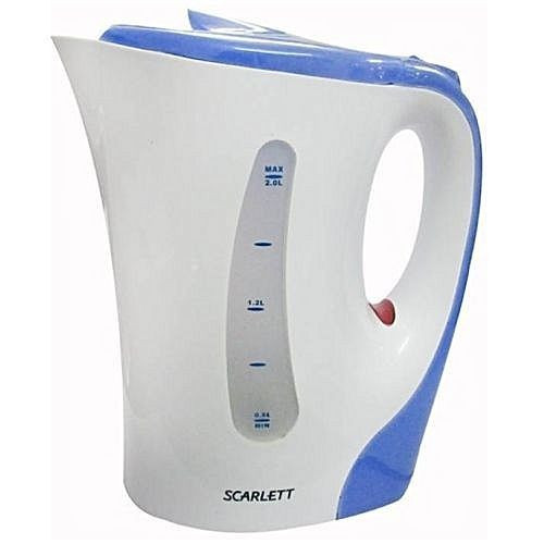 Scarlett Plastic kettle Scarlett percolater Cordless Electric Kettle - White,Blue