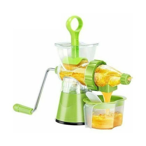 Generic Manual Fruits & Vegetable Juicer Blender - Green,White