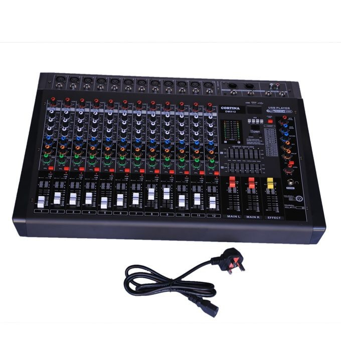 Cortina 12-Channel Amplified Mixer - Black