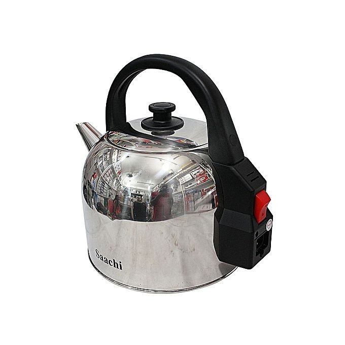 Saachi Cordless Stainless Steel Electric Kettle - 3L - Silver