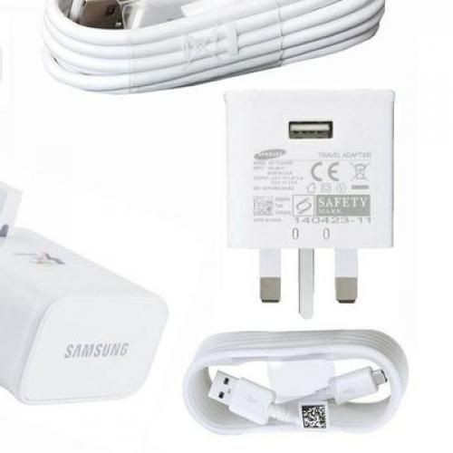 Samsung Super Fast Charging Travel Charger Micro Charger  Samsung Charger - White