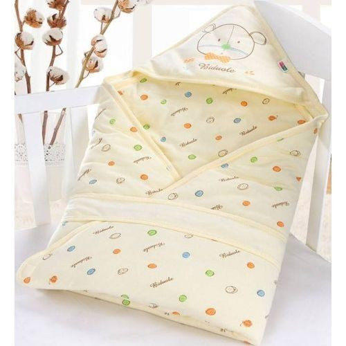 Generic Warm Baby Blanket Soft Baby Sleeping Bag for Newborn - Yellow , designs may vary