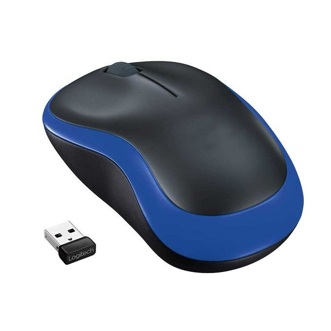 Logitech M186 Wireless Mouse -Black Blue