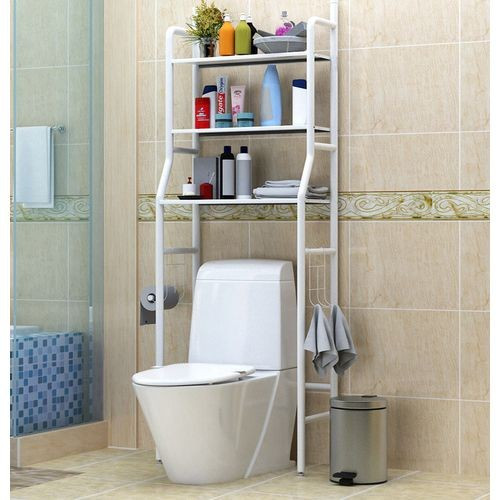 Generic Bathroom Organizer Bathroom Rack - White