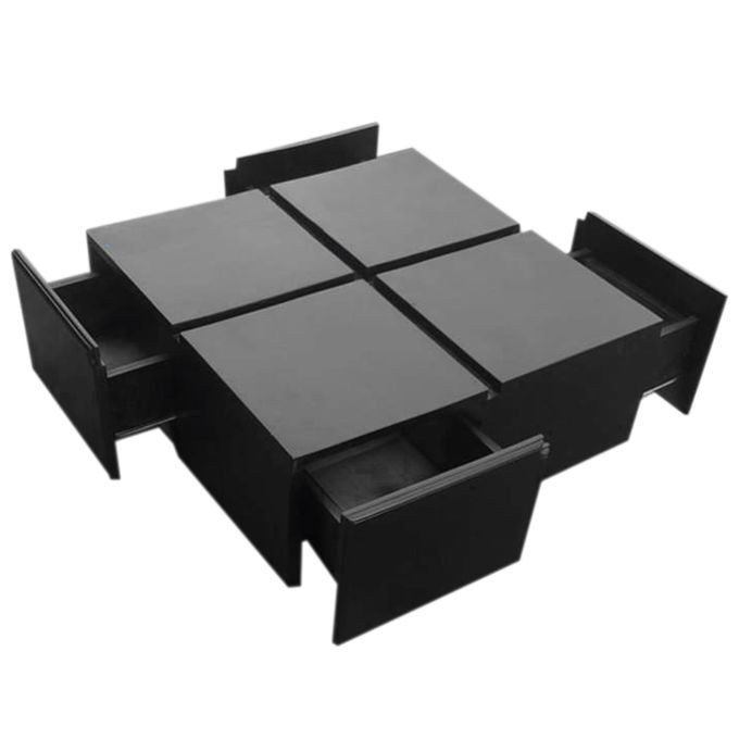 Generic Centre Table Wooden Tables - Black