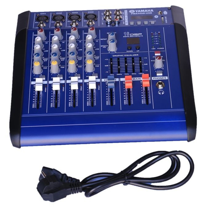 Yamaha 4-Channel Amplified Mixer - Blue