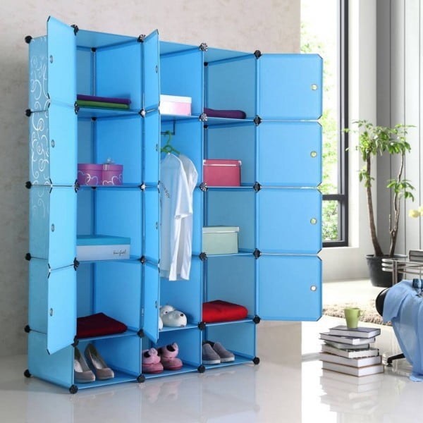 Plastic Wardrobe-Triple Column