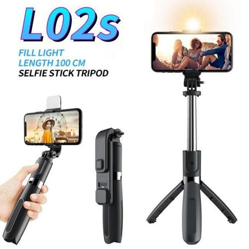 Generic LED Fill Lights Tripod Stand Bluetooth Selfie Stick for Phone