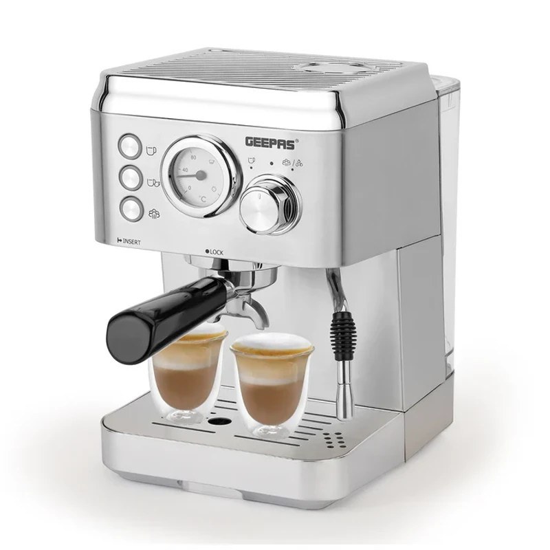 Geepas 1.8L Espresso & Cappuccino Coffee Machine 1100W | GCM1523