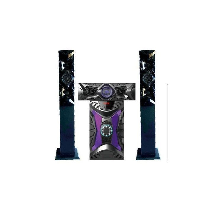 Global Star Global-star Home theater Speaker System GS-3301- 3.1 Channel Hifi Enabled 2000W - Black