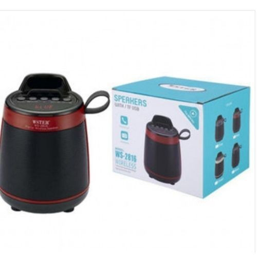 Wster WS-2816 Portable Wireless Speaker  Bluetooth Speaker- Black