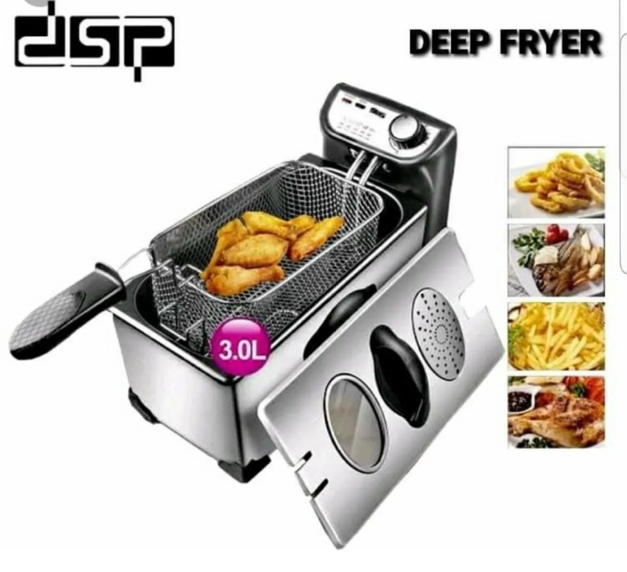 DSP Deep Fryer 3 Litres – Silver