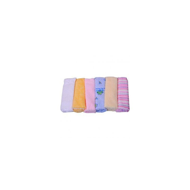 6 Piece Baby Bath Towel Set – Multi Coloured