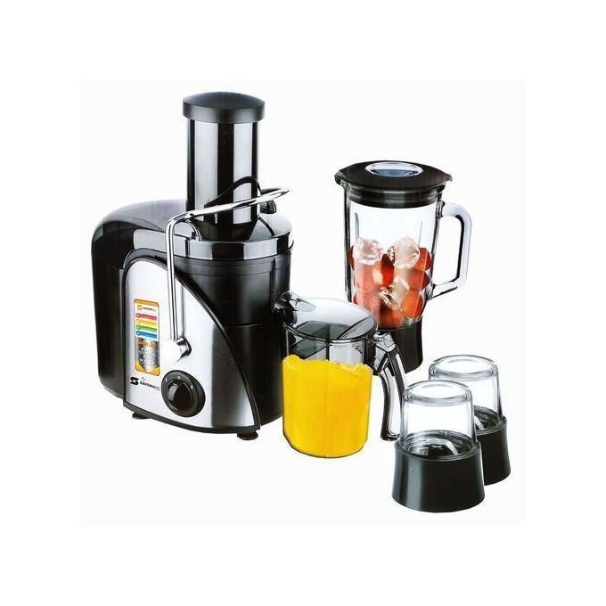 Sayona 4 In 1 Juice Extractor And Food Processor SFP-4216 1.5 liters. Black,Silver