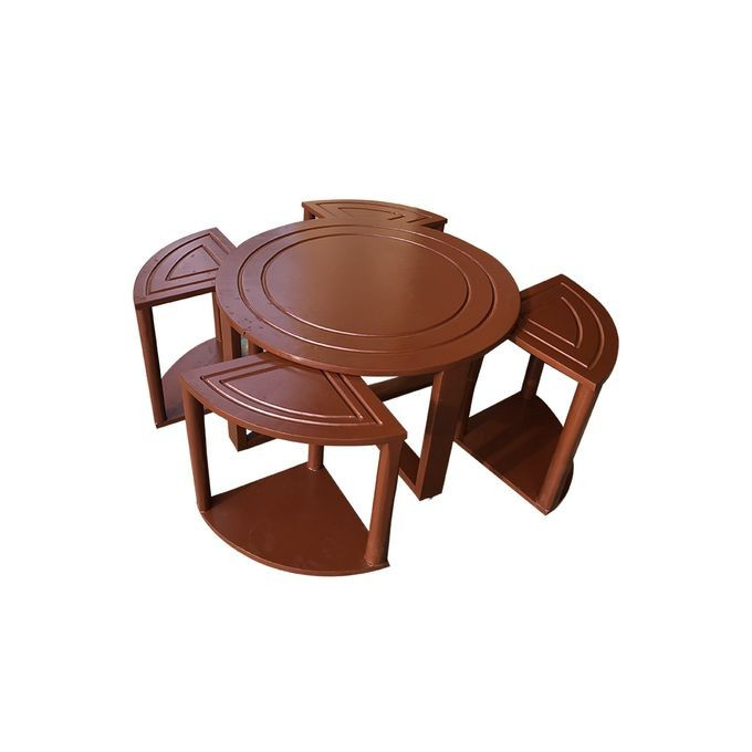 Generic Round Coffee Table Center table - Coffee Brown