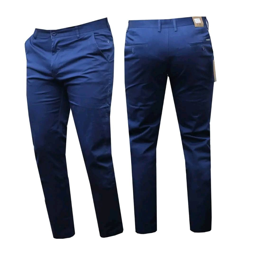 Men Stretch Pants Khaki Trousers Non Stretching Men Trousers