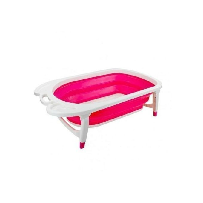Generic Baby Folding Bathtub and Baby Basin - Pink