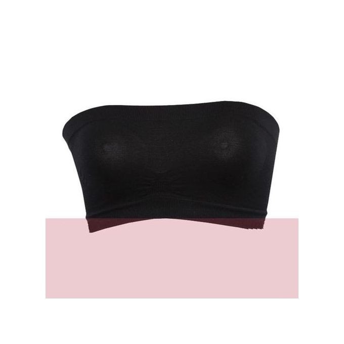 Women Pants Basic Stretch Layer Strapless Seamless Solid Color Underwear Top