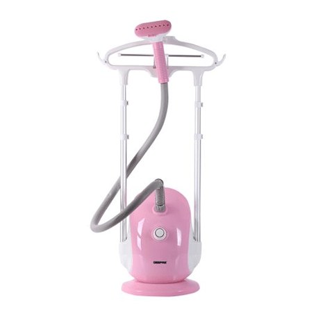 Geepas 1800W Garment Steamer – Auto Off Adjustable Poles, 3 Steam Levels, Overheat & Thermostat