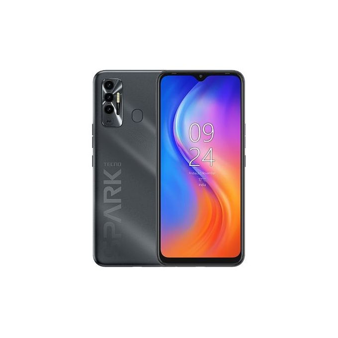 Tecno Spark 7 - 6.5" 4GB RAM 64GB ROM 16MP 5000mAh - Black