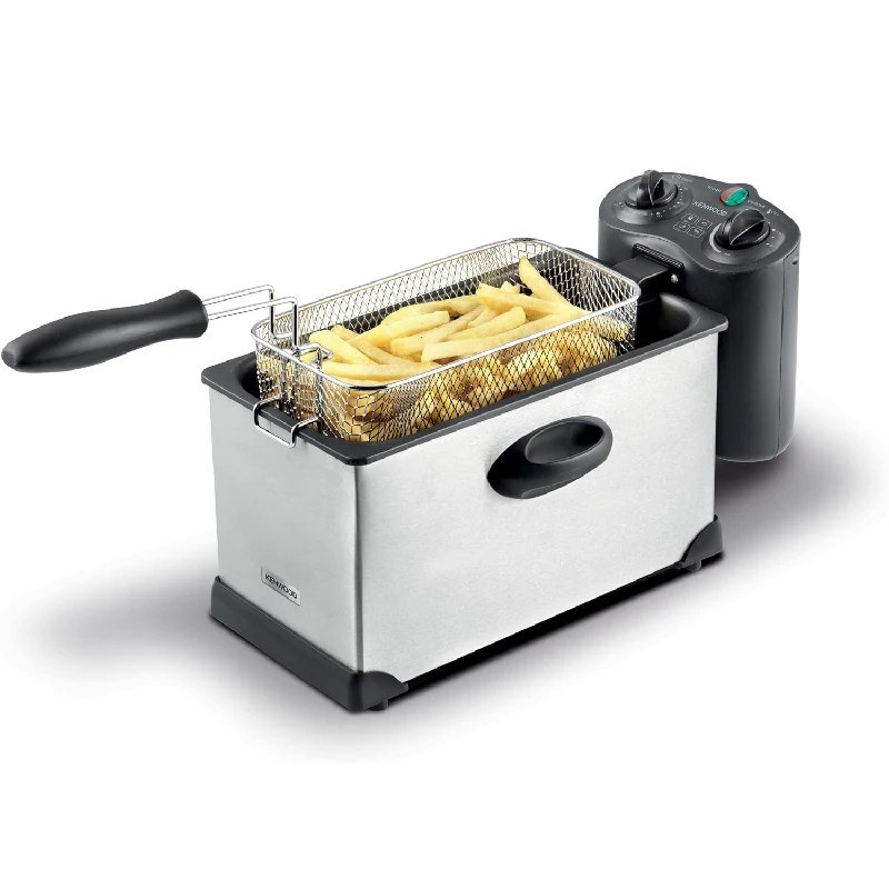Kenwood Deep Fryer 3L 2000 Watt View Window & Stainless Steel Lid | DFM50
