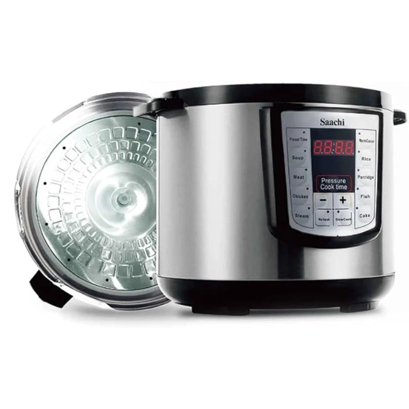Saachi 6L Electric Pressure Cooker NL-PC-5306-BK