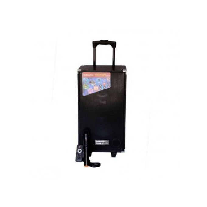 Global Star Rechargable Speaker With A Wireless Mic - Black