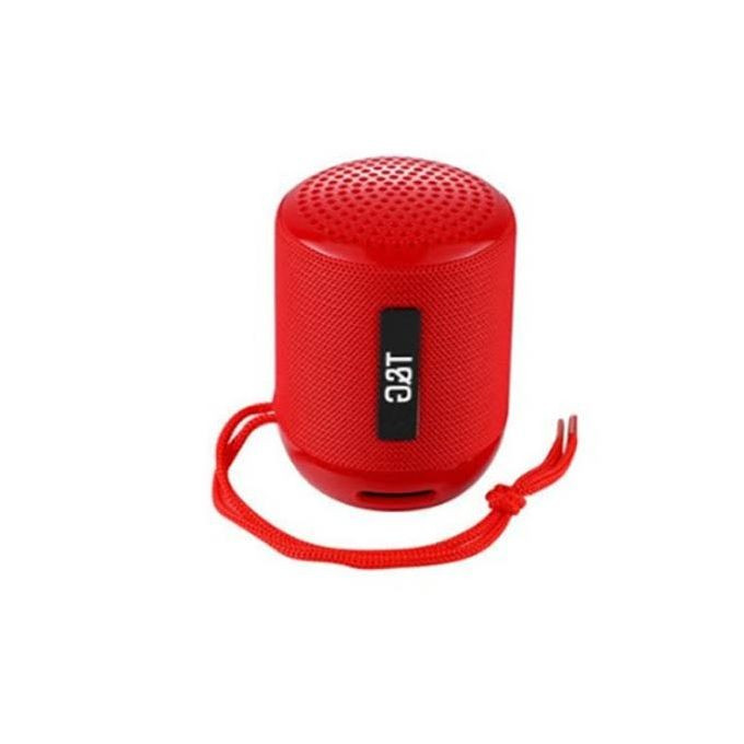 T&G Mini Portable Bluetooth Speaker - Red | Wireless Outdoor Speaker | Rechargeable Battery | FM Radio | Micro SD Card Slot | Hands-Free Calling | Loud Bass | Compact Design