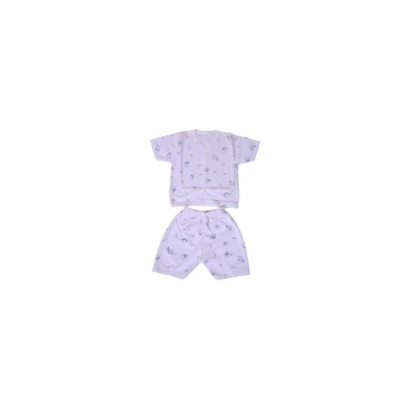 Baby 2 Piece T-Shirt and Shorts Set – White