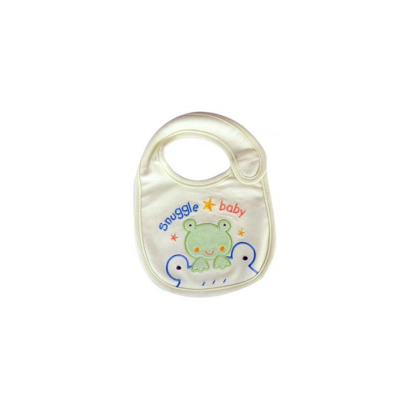 snuggle baby bib cream