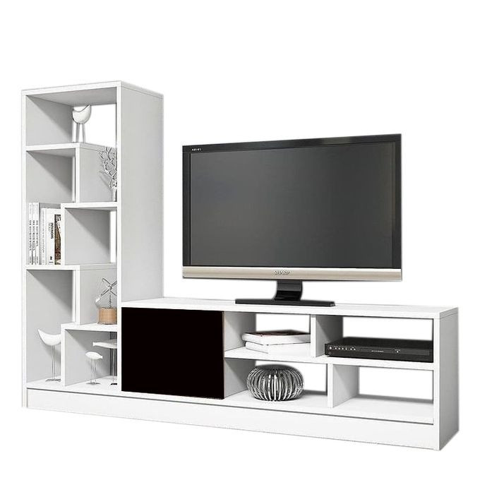 Generic Ultra Modern TV Stand with Bookshelf