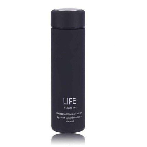 Life Vacuum bottle Stainless Steel Tea Flask Water Bottle Coffee Flask Vacuum Bottle, 450ml - Black