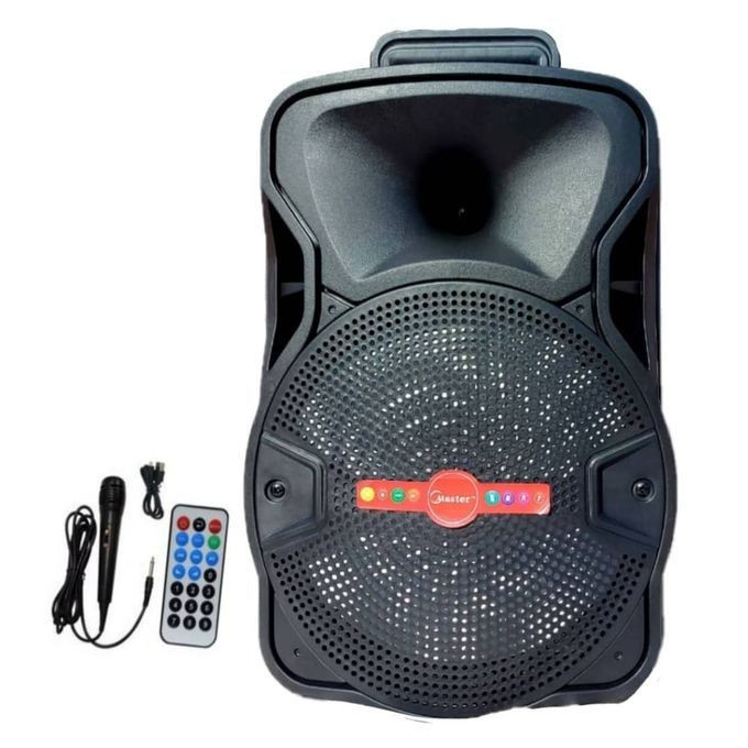 Generic Outdoor Rechargeable Speaker with Microphone-Black