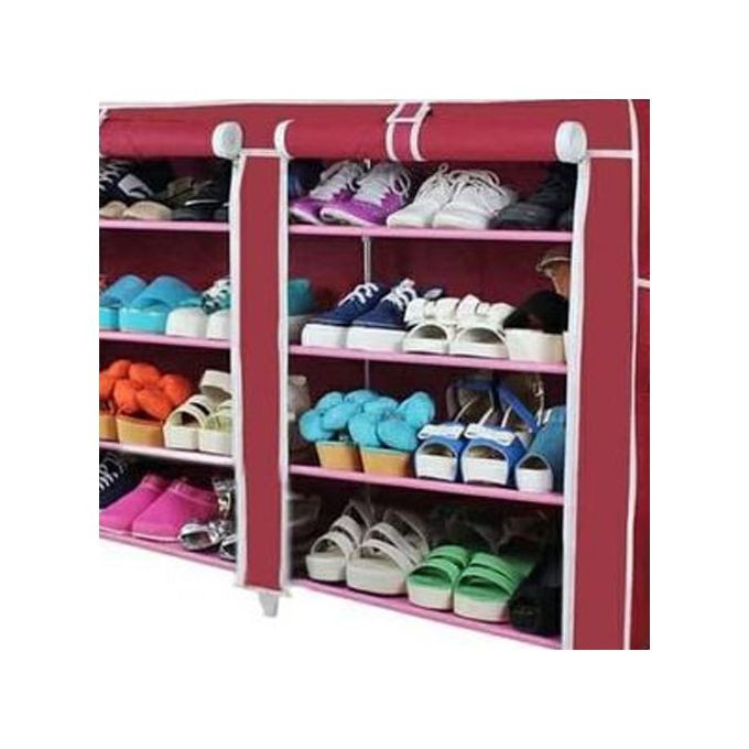 Elegance 4 Layer Shoe Rack - Maroon
