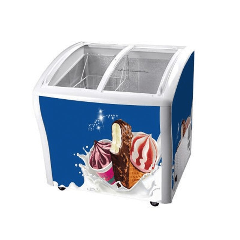 ADH 180L ShowCase Display Freezer – Blue