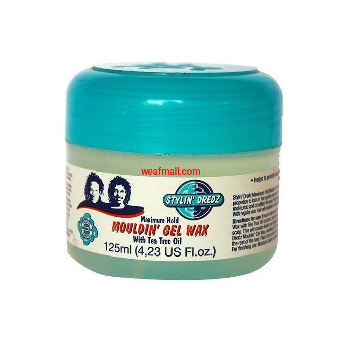 Stylin Dredz Moulding Gel Wax 125ml Maximum Hold Dreadlocks Styling Wax | Stylin Dredz Gel Wax Stylin Dredz 125ml Hair Styling Wax