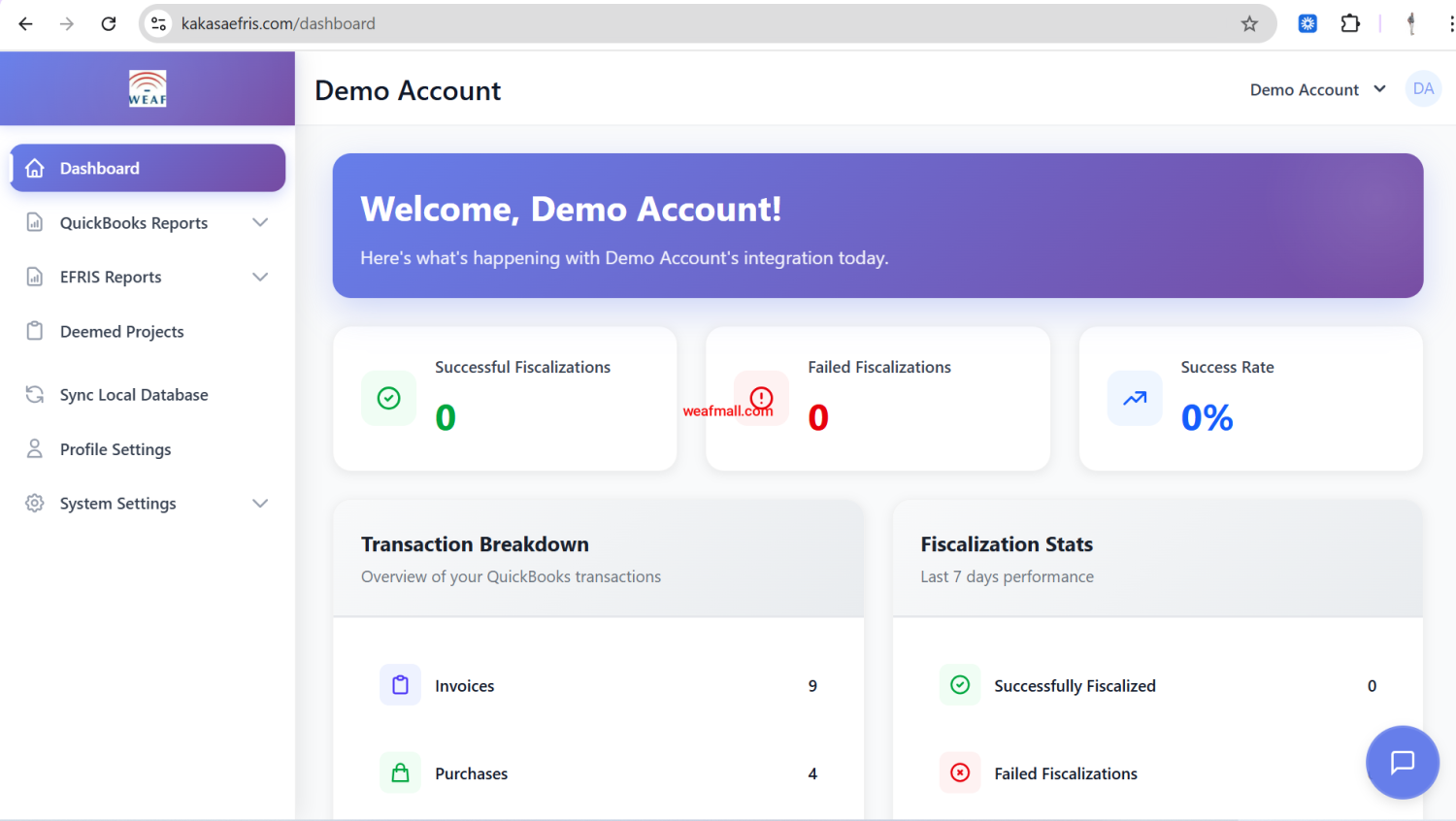 QuickBooks Online Integration to EFRIS Using the Weaf EFRIS API & Cloud Connector on KakasaEfris.com